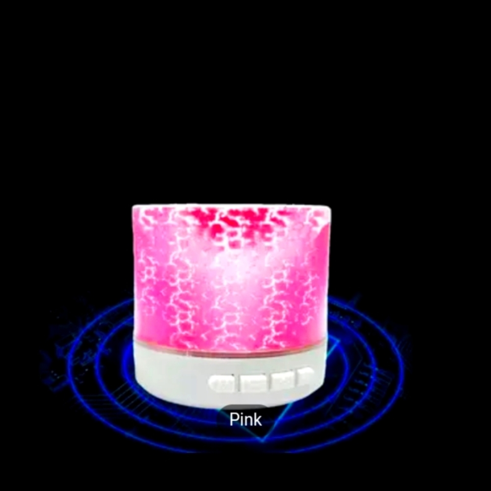 Cracked. Pink Bluetooth Speaker.
